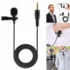 3,5 mm Mikrofonklipp Tie Krage för mobiltelefon Talar i föreläsning 1,5m / 3m Bracket Clip Vocal Audio Video Lapel Mikrofoner