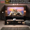 110 дюймов 16: 9 Pet-Crystal Anti-Light экран для ультра короткого броска проектора с ультратонким рамой