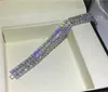 Handmade Lovers Tennis bracelet 5A cubic zirconia White Gold Filled Party Engagement bracelets for women wedding accessaries6869507