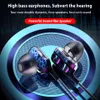 Przewodowe słuchawki do uszu DYSKEC Głębokie Bass Typ C Słuchawki Słuchawki Sportowe Smart Telefon komórkowy Muzyka Earbuds z Mic do Samsung Huawei Xiaomi