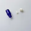 10 pcs 25x65 mm Dark Blue Glass Bottles With White Plastic Common Cap&Plugs DIY ml Empty Essential Oil Perfume