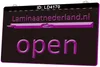 LD4170 Laminaat Nederland Open 3D Gravure LED Light Sign Wholesale Retail