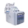 Équipement de beauté multifonctionnel 6 dans 1 pelage d'eau pelage oxygène microdermabrasion Diamond Machine H2O2 Oxygène Aqua Facial Jet Peel Machines