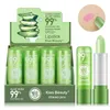 Aloe Vera balsam do ust długotrwały pożywny zielony szminka usta nawilżacz magiczna temperatura zmienia kolor Lipp Makeup