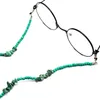 Mode Turkos Glasögon Kedjor Plast Beaded Spectacle Link Green Solglasögon Kedja 75cm 12pcs / lot grossist