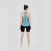 Women Sexy Open Back Sport Solid Yoga Shirts Tie Workout Racerback Tank Tops Fitness Shirt