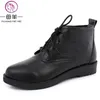 Women MUYANG Woman Boots MIE Shoes Genuine Leather Flat Plus Size 34 - 44 Ladies New Fashion Ankle Women1 504 1 461 46