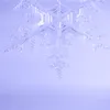 20pcs / lot Forme de flocon de neige de Noël Cristal clair Plastique DIY Artisanat décoratif Nouvel An Ornements d'arbre de Noël Décoration de fenêtre 201127