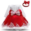 Girls Birthday Dress For Baby Christmas Baby Girl Baptism Dresses 1 2 Years Old Baby Birthday Party Vestido Toddler Outfits1014753
