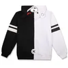 Anime Danganronpa Monokuma Cosplay Costume Unisexe Sweat À Capuche Noir Blanc Ours À Manches Longues Quotidien Casual Manteau Veste 201017