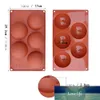 Bakeware Cake Mold Silicone Non-Stick 3D Half Sphere Pudding Jelly Chocolate Fondant Soap Brown Pastry Tools Kitchen accessories