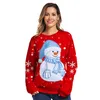 Novidade Christmas Family Pijamas Sweater Engraçado para Homens Mulheres Casal Correspondência Roupa Impresso Snowman Camisola Pullover Jumper LJ201111