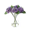 Couronnes de fleurs décoratives artificielles impression 3D Real Touch hortensia décoration de mariage fausse fleur violet rose bleu blanc R5018096