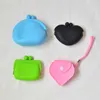 Form Coin Purses Silicone Heart Purse, Mini Kvinnor Plånböcker Mode Messenger Väskor Barnleksaker Barn SH-8009