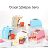 Kids Wooden Pretend Play Sets Simulation Toasters Bread Maker Coffee Machine Kit Game Wood Mixer Kitchen Role Toy Kids Gifts LJ201009