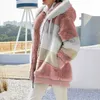 Women039s Outerwear Coats 2021 new Fur Plush Hoodie JACKETS autumn winter warm zipper pocket hooded loose jacket woman cotton C6569727