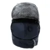 Hat inverno frio espessamento além de veludo Lei Feng Hat Homens e Mulheres Outdoor Quente Proteção Ear Cotton Hat inverno máscara do nariz Cap WXY061