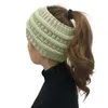 Beanie/Skull Caps Women Turban Hat Gebreide hoofdbanden vaste kleur handgemaakte breien elastische vrouwelijke haarbanden oor beschermd warme winter headba