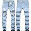 licht waschen distressed jeans herren
