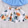 Two Pieces Suit Baby Clothing Camisole Jacket Lemon Kids Printing Short Skirt Woman Clothes Sets Summer 24ty K2