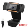 HD Webcam Webcamera 30FPS 1080P 720P 480P PC Camera Ingebouwde geluidsabsorberende Microfoon Video Record voor Computer PC Laptop Detailhandel