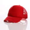 Cappelli da camionista per bambini 5 pannelli Cappelli da sole in bianco Berretti da baseball in rete Sport estivi regolabili per bambini Cappellini da baseball