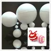 1/2/4/5/6/17/8/9/10/12/16/18/20 cm Vit Modellering Skumbollar Polystyren Styrofoam Bollar Julklapp Balls 201128