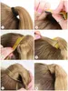 Klasa 10a Brazylijska Dziewica Kobieta Szary Włosy Ponytail Afro Srebrny Szary Ludzki Ponytails Hairpiece 1PC Grzebień w rozszerzenia włosów 100g lub 120g