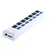 USB 3.0 HUB Multi USB Splitter 7 Port Expander Mehrere 3 Hab Verwenden Power Adapter mit Schalter Für PC