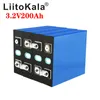 Liitokala 3.2V 200Ah Lifepo4 배터리 리튬 600A 3C 높은 드레인 DIY 12V 24V 48V 태양 인버터 전기 자동차 골프 자동차 M6 나사 열