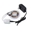 İndirim 12 V 10 M Çift Disk SMD 2835 Lamba Boncuk 300 Lamba-RGB-IR44-Su Geçirmez ve Yapıştırıcı Olmayan 24-Anahtar Işık Şeridi Set 40W