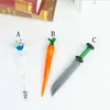 3 Types of Colorful Glass Wax Dab Tool Smoking accessories Dabber For Waxes Oil Tobacco Banger Nails Rig Bong Water Pipe