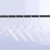 Luxury Clothes Hangers Clear Acrylic Dress Hangers with Gold Hook Transparent Shirts Holders with Notches for Lady Kids LX3457