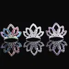 Colors Crown Girls Tiara Comb Shiny Rhinestone Crown Hair Head wear Daughter birthday party fashion Accessories