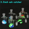 Hockahs Glass Reclaim Catcher 어댑터 14mm 18mm Ash Catcher with Quartz Bangers 45 90도 DAB RIGS NECTAR 용 Ashcatcher Percolators