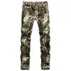 Men's Jeans Fashion Snake Skin Printed Men Straight Slim Fit Pants1