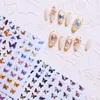 3D Holographic Nails Stickers Nail Art Butterfly Sticker Decal Butterflies Acrylic Designs Nail Supplies9262813