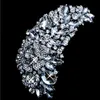 4,8 pollici enorme spilla di cristallo strass diamante marquise cristallo gioielli spilla da sposa extra large