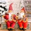 Santa Claus Doll Christmas Ornaments Merry Decor for Home Table Navidad Natal Cristmas Gifts Happy Year Y201020