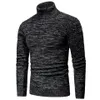 Luulla Men Spring Casual gebreide katoenen Turtleneck truien pullover mannen herfst merk mode gemengde kleur trui mannen 201126