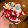 Kersthars Santa Claus Hanger Gepersonaliseerde Opknoping 3D Hars Santa Tree Ornamenten Kinderen Speelgoed Kerstboom Decoratie