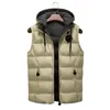 Riinr nouveaux hommes vestes sans manches gilet hiver hommes chaud coton gilet homme décontracté épaissir gilet manteaux décontractés 201119