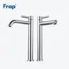 Frapp Hoge Kwaliteit Bad Sink Basin Kraan Badkamer Heet en Koud Water Mixer Tap Badkamer Single Chrome Silver Taps