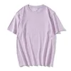 11217 Cotton 260g T-Shirt Men Simple Solid Color Youth Short Sleeve Harajuku Loose And Casual Tops O-Neck Tees Male 16 Colours G1229