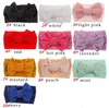 New 10 Colors Baby Girl Big Bow Nylon Headband Fashion Super Soft Candy Color Bohemia Bow Girl Infant Hair Bows Accessories Headband