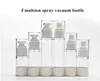 Plastkosmetisk flaska Refillerbar packning Flaskor Emulsion Spray 30ml 50 ml 80 ml 100 ml Transparent Airless Pump Vakuumbehållare