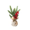 Weihnachtsdekorationen 25 cm Mini Baum/Desktop -Atmosphäre Layout Topfpflanzen/Weihnachtsdekor/Festival Szenen -Arrangemenable