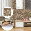 3D Stereo Imitacja Kamień Naklejka Ścienna Samoprzylepna Wystrój Łazienki Wystrój Tapeta Do Salonu TV Tło Decor 30x30 CM