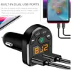 FM Adapter Bluetooth Car Charger FM Transmitter with Dual USB Adapter Handfree MP3 Player Support TF Card for iPhone Samsung Universa