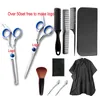 CB008 11pcs парикмахерского искусства ножницы для Kits стрижки Scissor набор Barber сдвига для укладки волос Инструмент принимает частный ярлык ОЕМ